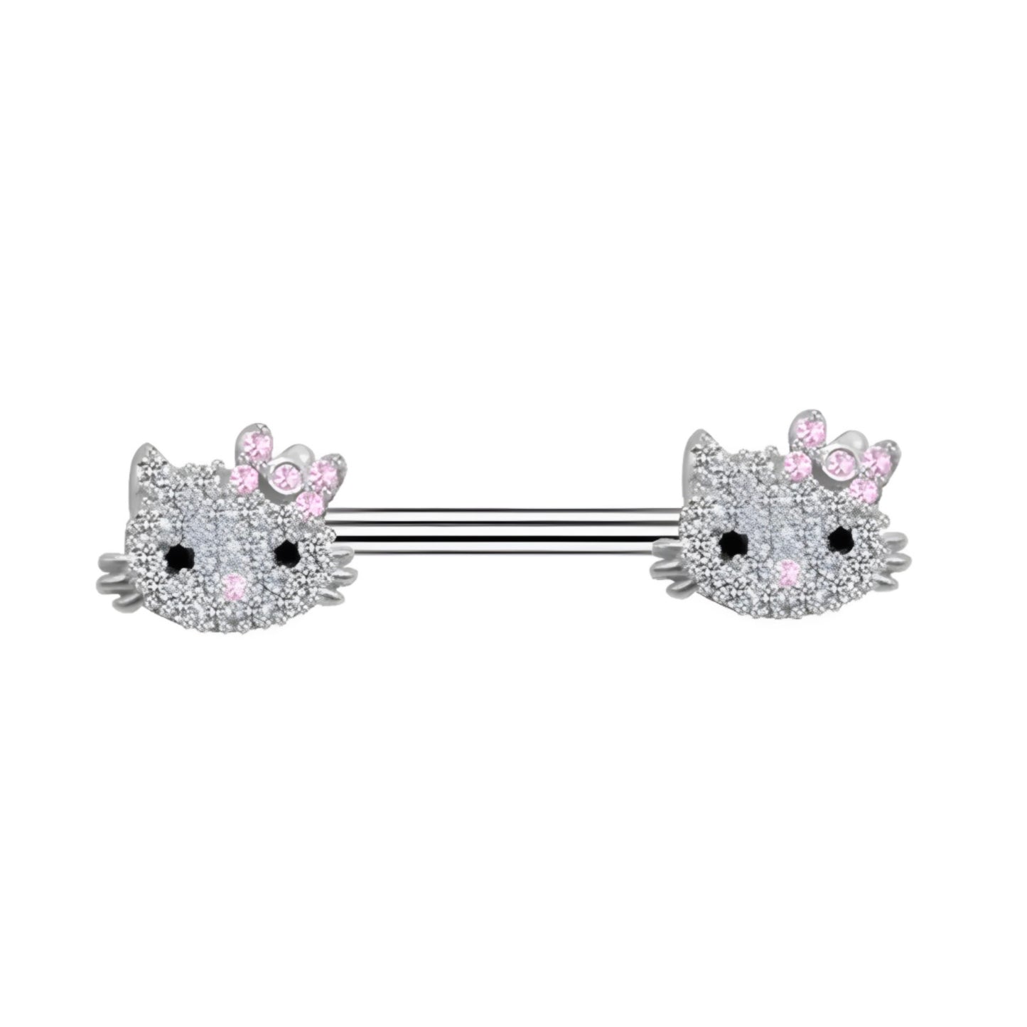 Hello Kitty Nipple Piercing