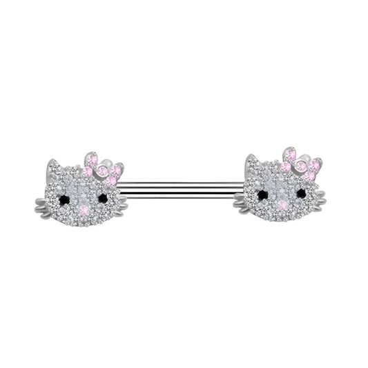 Hello Kitty Nipple Piercing